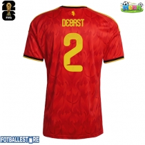 Belgia Zeno Debast #2 Hjemmedrakt VM 2026 Kortermet